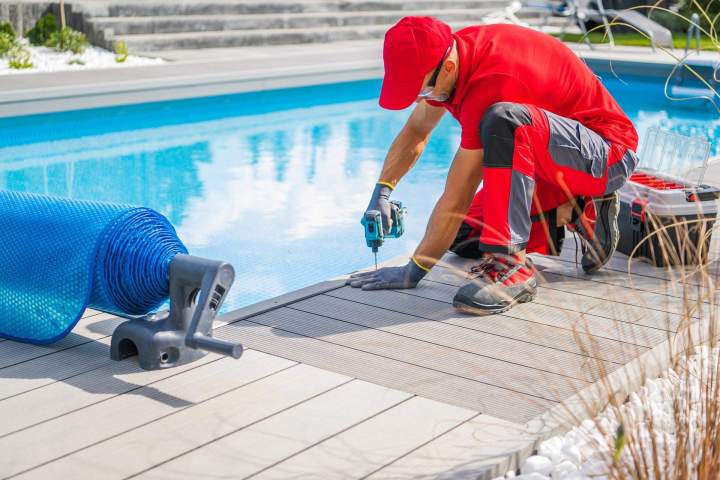 Changement de toile pour piscine creusée à Joliette